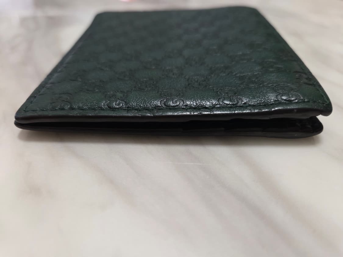 구찌 마이크로시마 반지갑 다크그린 상품이미지9