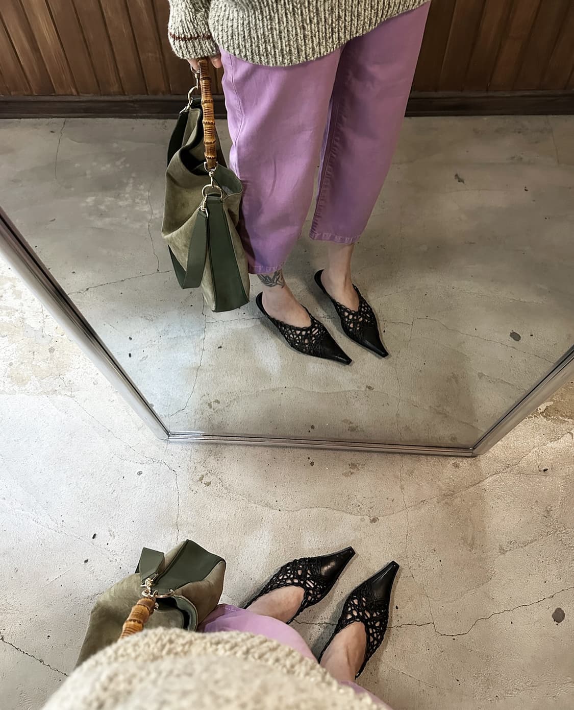 Donna Più lace detail mules 245 상품이미지10