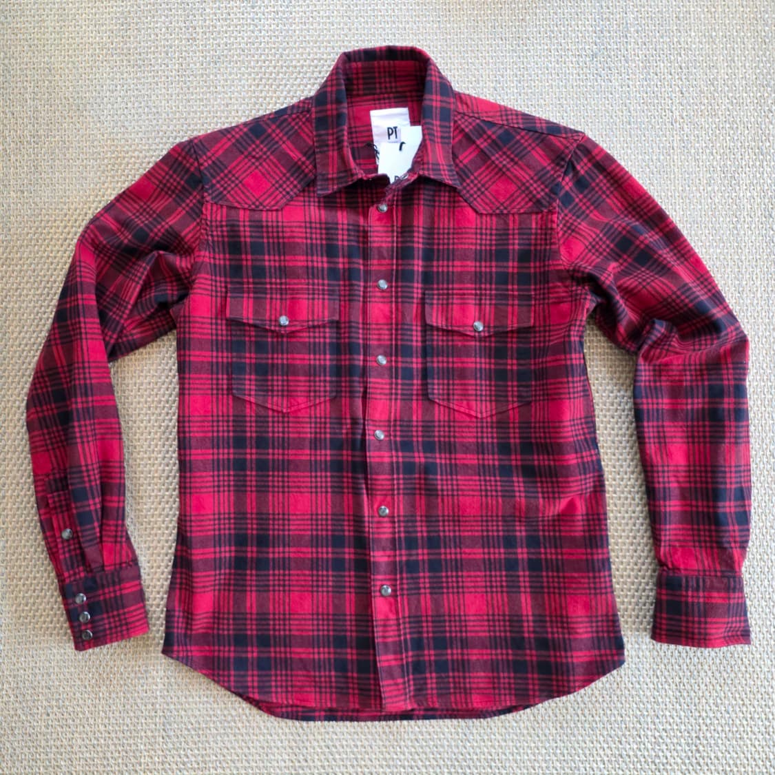 PT Torino 최상급 버팔로 체크 웨스턴 워크웨어 셔츠 상품이미지1