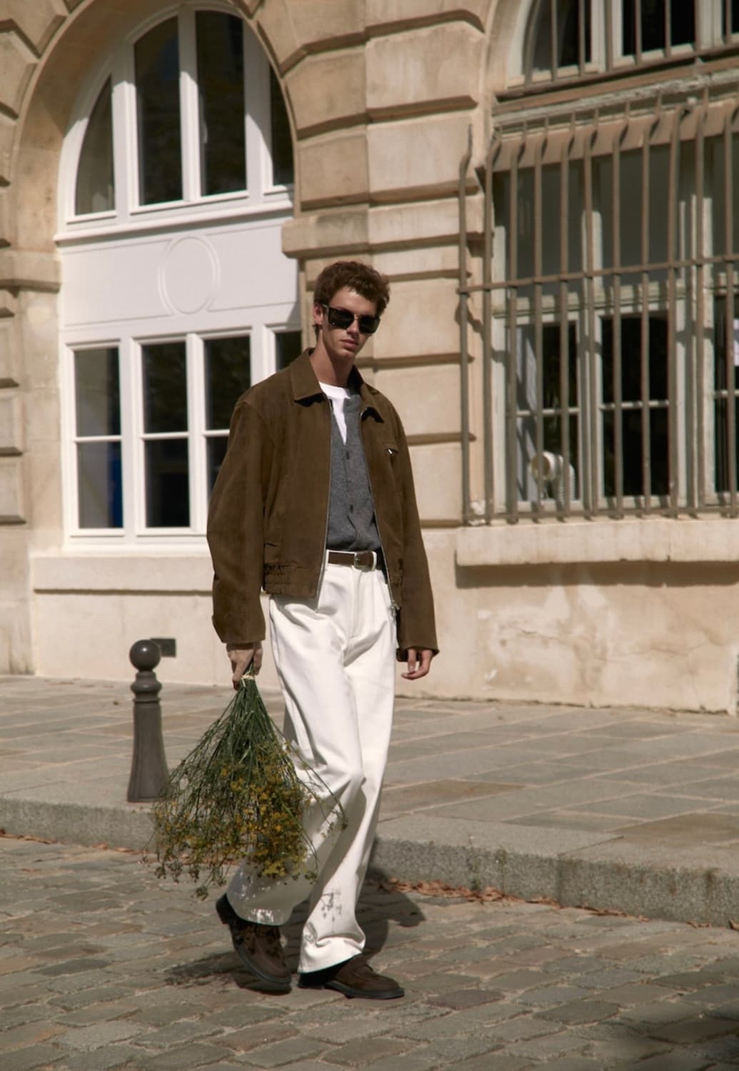 stu 고트 스웨이드 블루종 브라운 M 상품이미지4