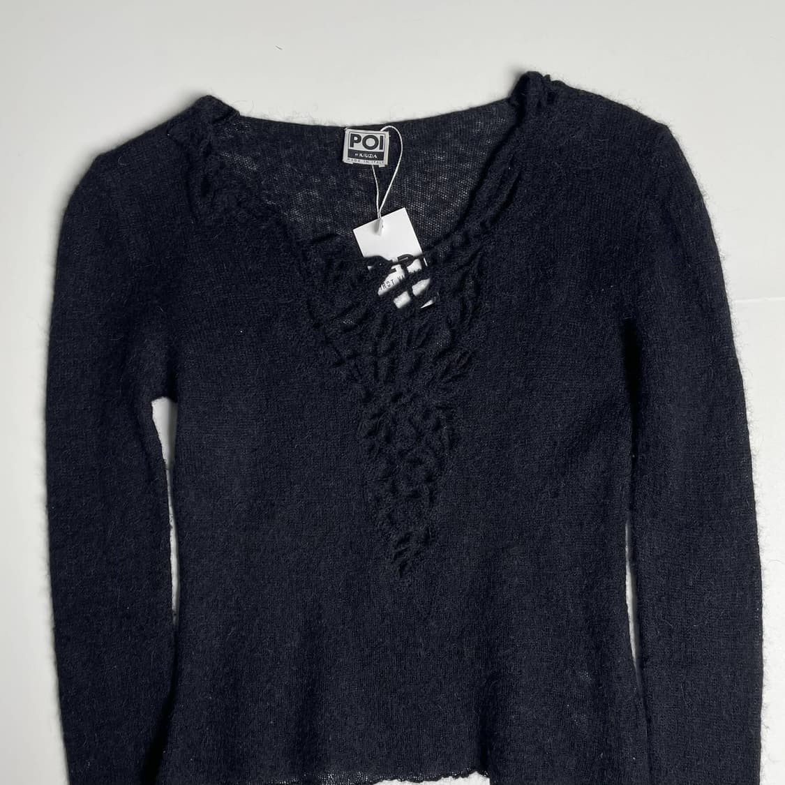 Krizia poi 그물 디테일 알파카 블렌드 니트 (italy)   상품이미지2