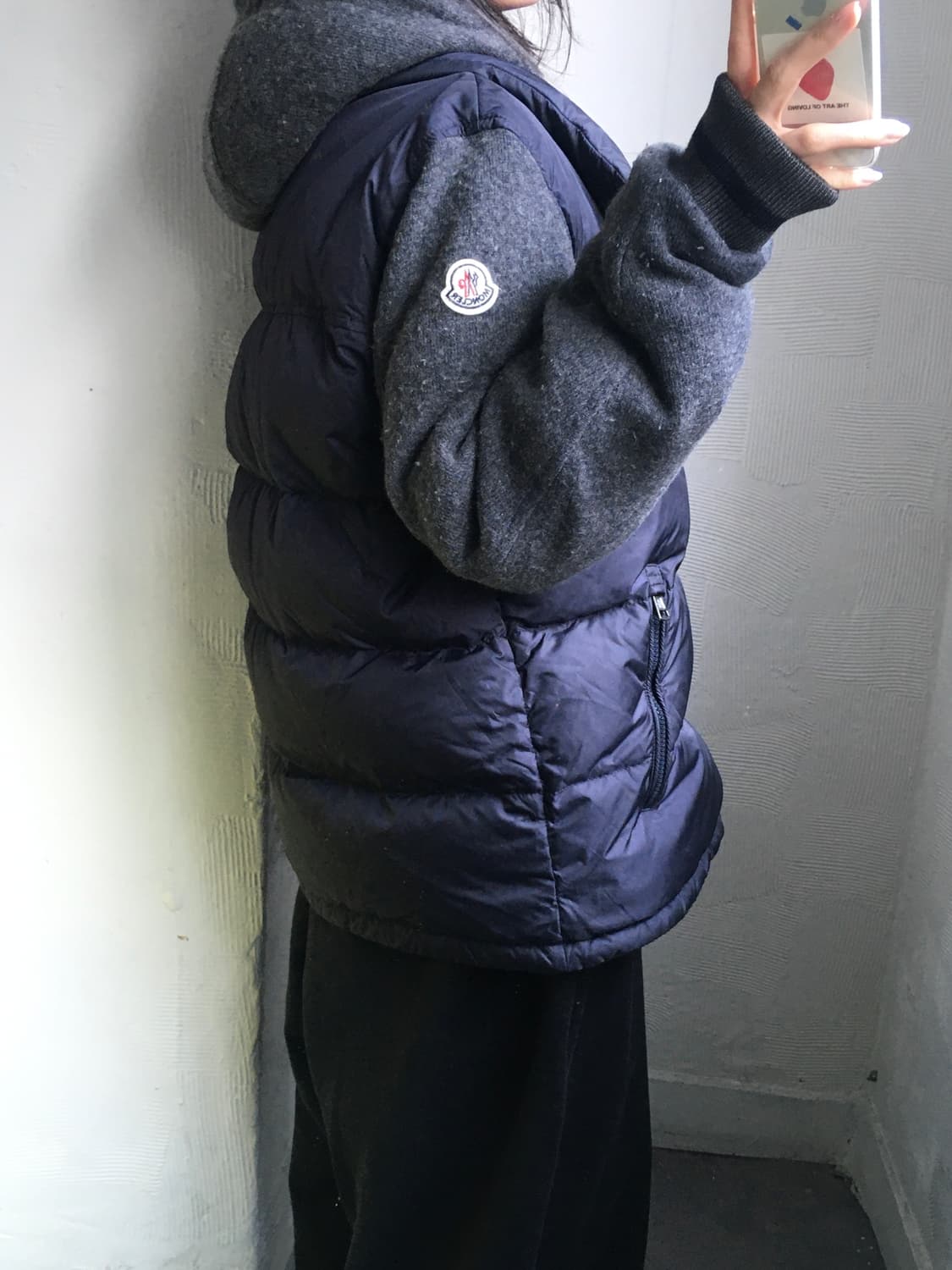 Moncler 몽클레어 그레이 니트 패딩 상품이미지2