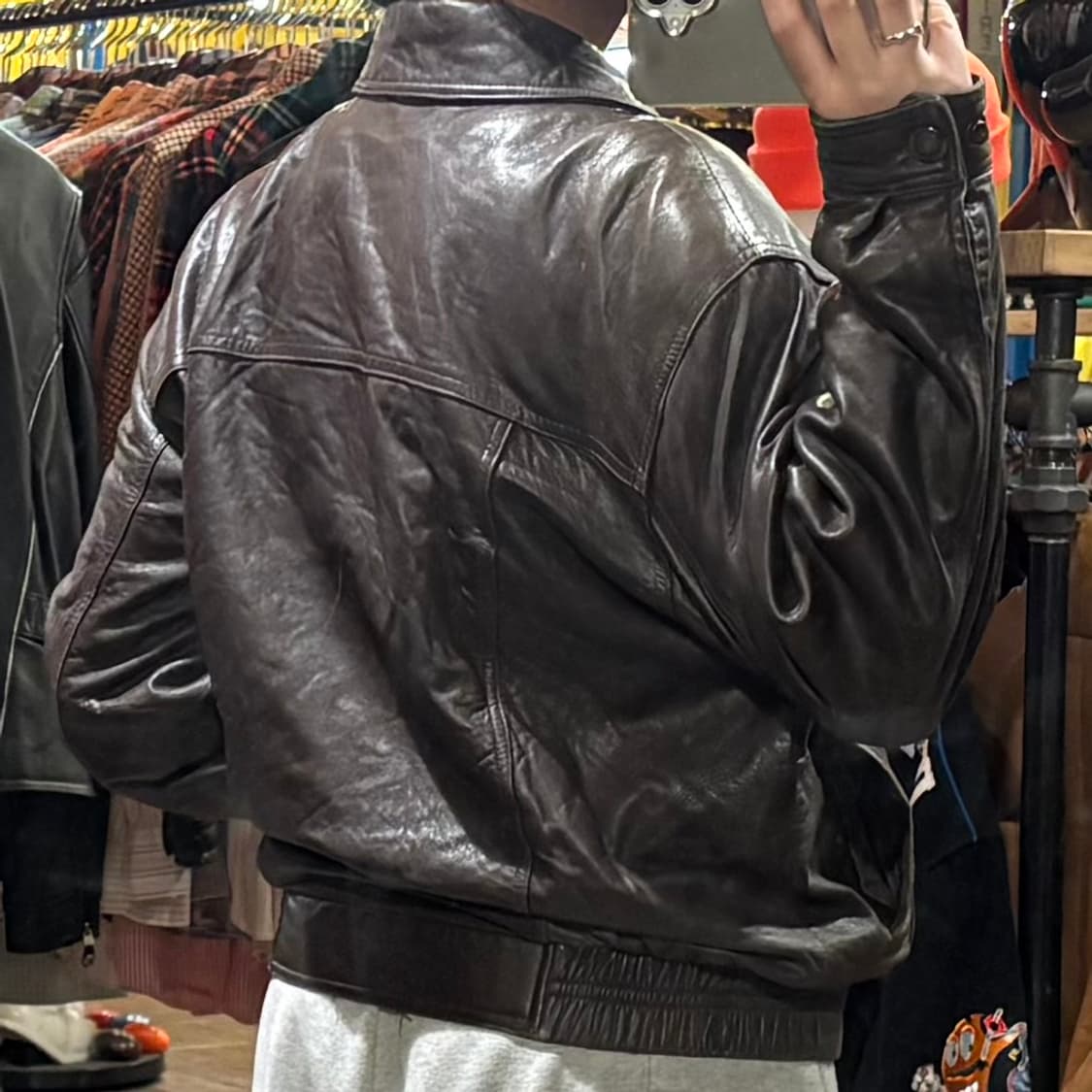 [HI] VTG 가죽자켓 브라운 상품이미지5
