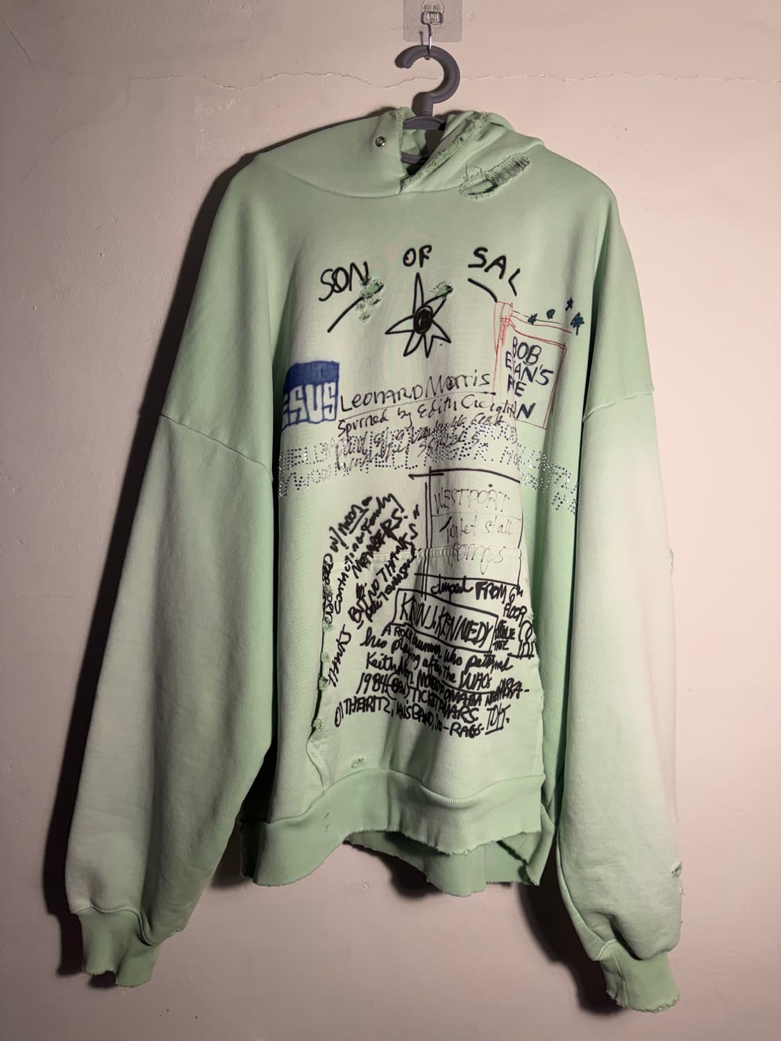 Paly Hollywood 팔리할리우드 민트 후드 XL/XXL 상품이미지1