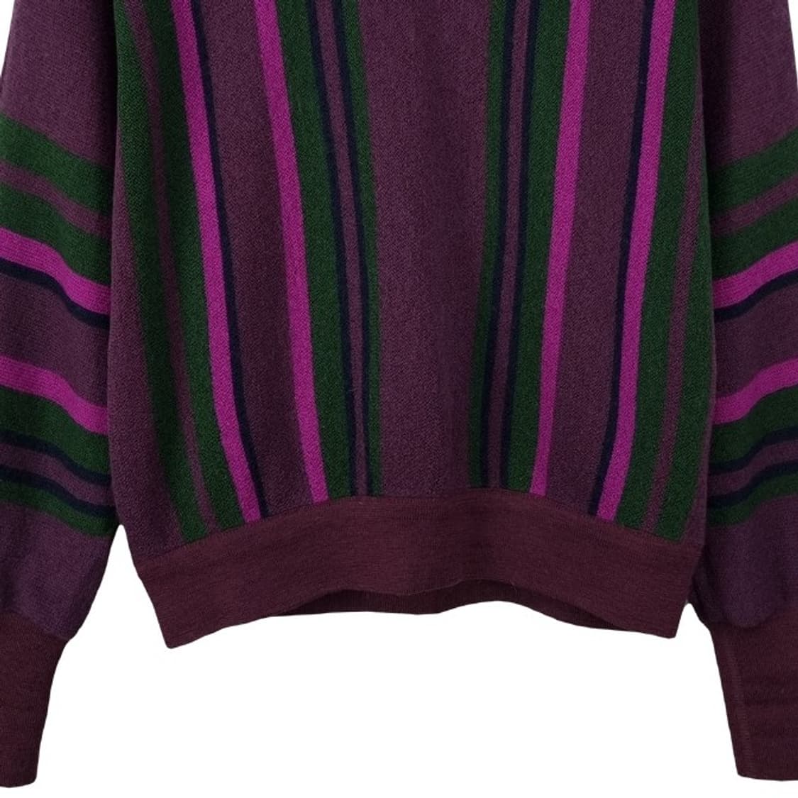 [라코스테] 로고 패치 빈티니 패턴 루즈핏 니트 M19849 상품이미지5