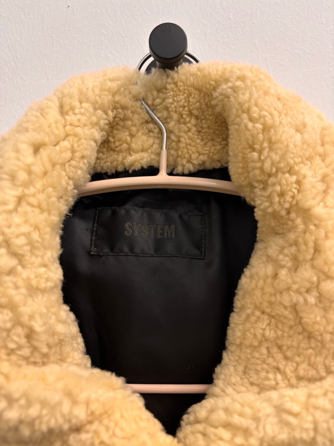 시스템(SYSTEM) 빈티지 레이어드 믹스 양털 무스탕 자켓 상품이미지3