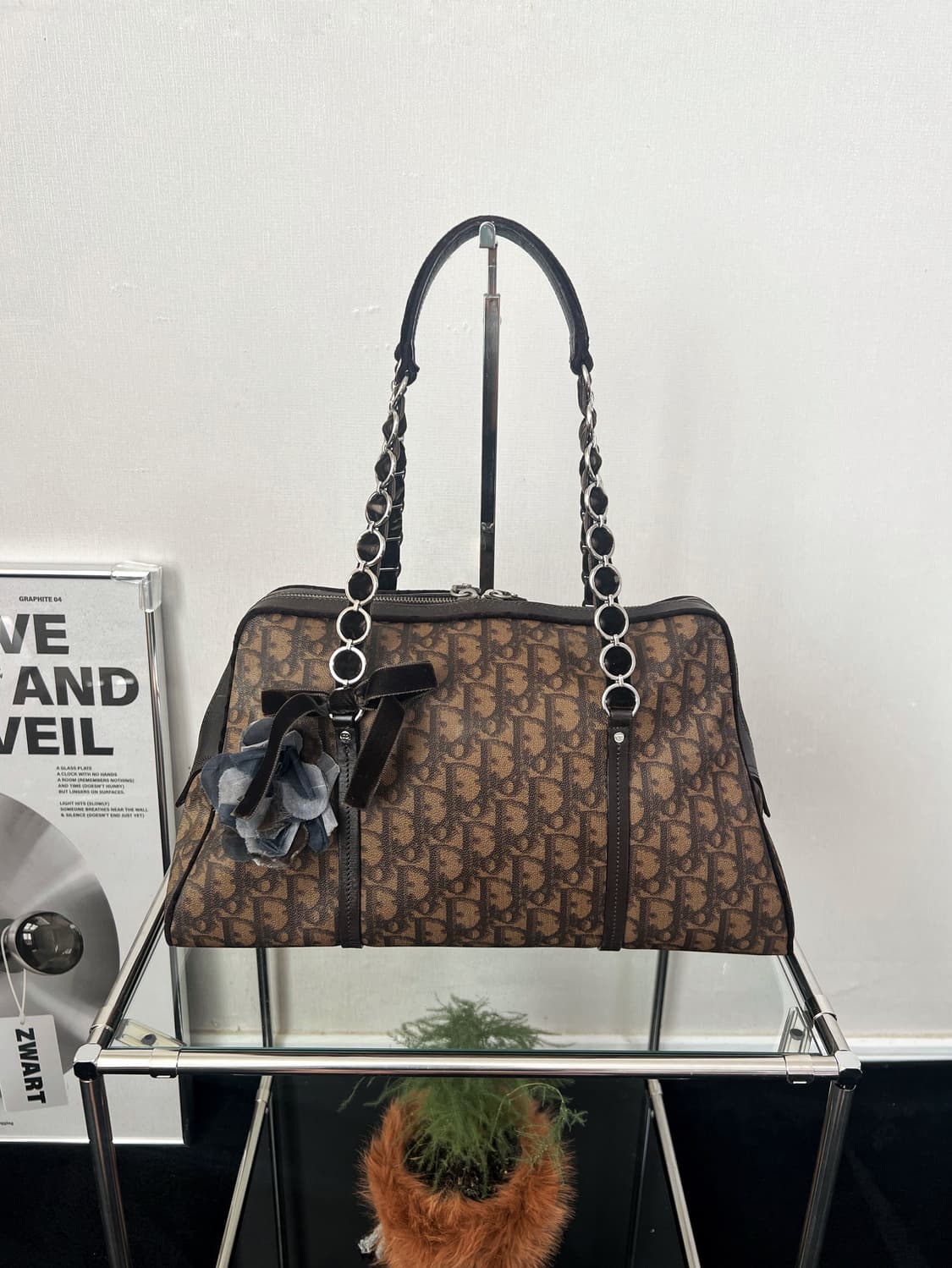 디올 로맨틱 트로터 리본 숄더백 상품이미지1