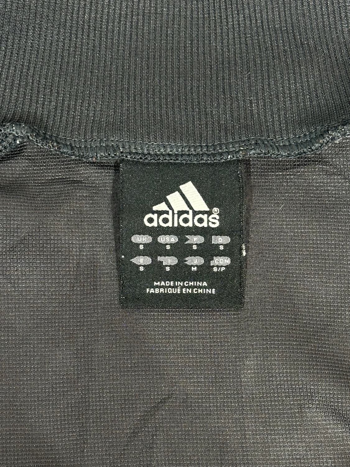 00s 아디다스 차콜 옐로우 삼선 프린팅 오버핏 트랙탑 져지 M 상품이미지7