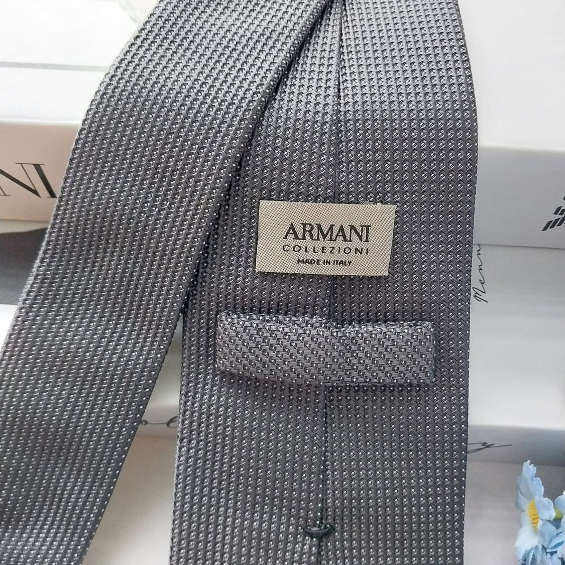 아르마니 꼴레지오니 실크&폴리 넥타이 8.2cm A+등급 K1455
 상품이미지6