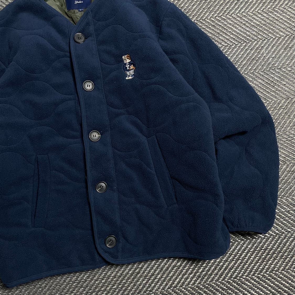 Yali 예일 퀼팅 플리스 자켓 네이비o 5334 상품이미지2