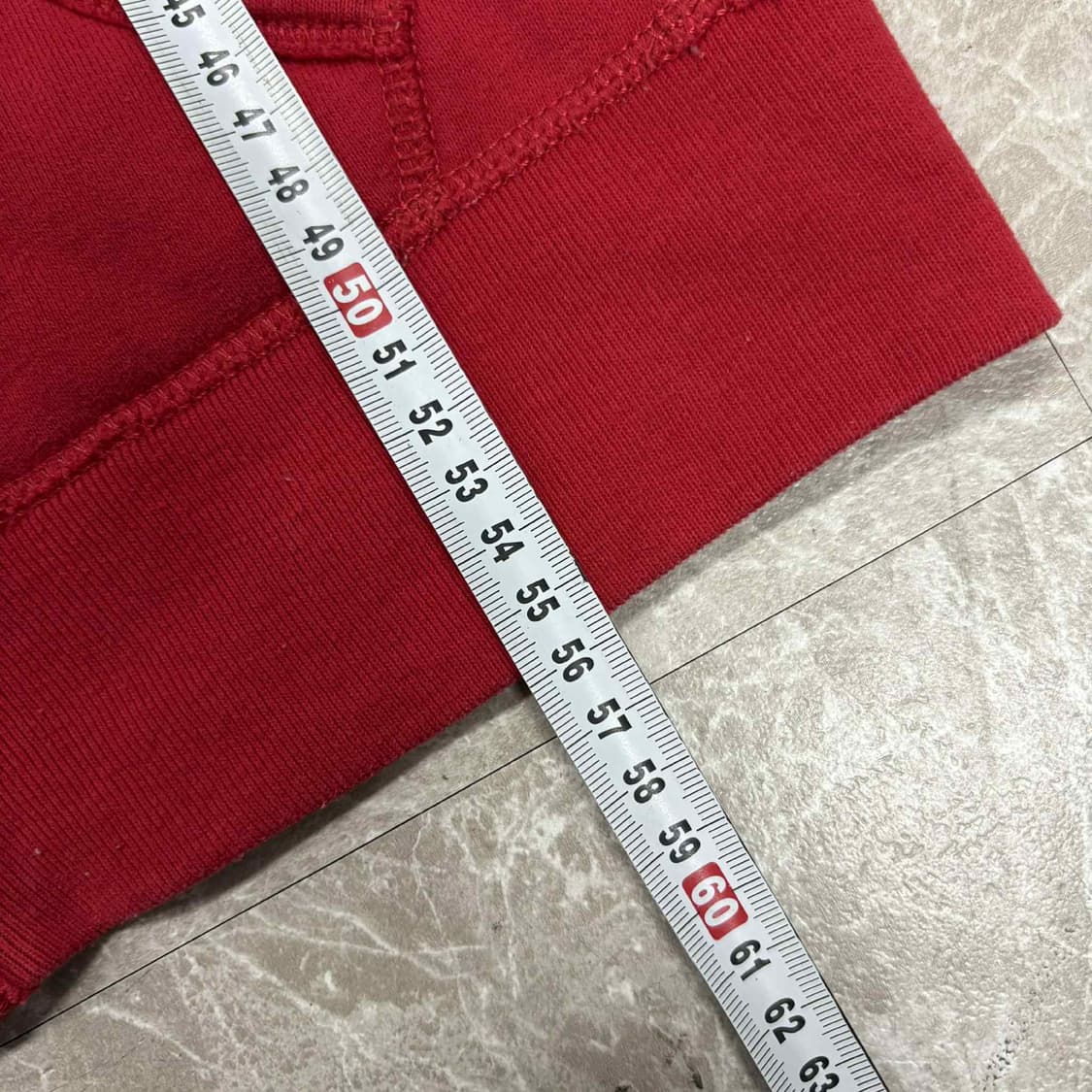 홀리스터 y2k 여리핏 걸즈 레드 후드집업 희귀져지(S) 상품이미지6