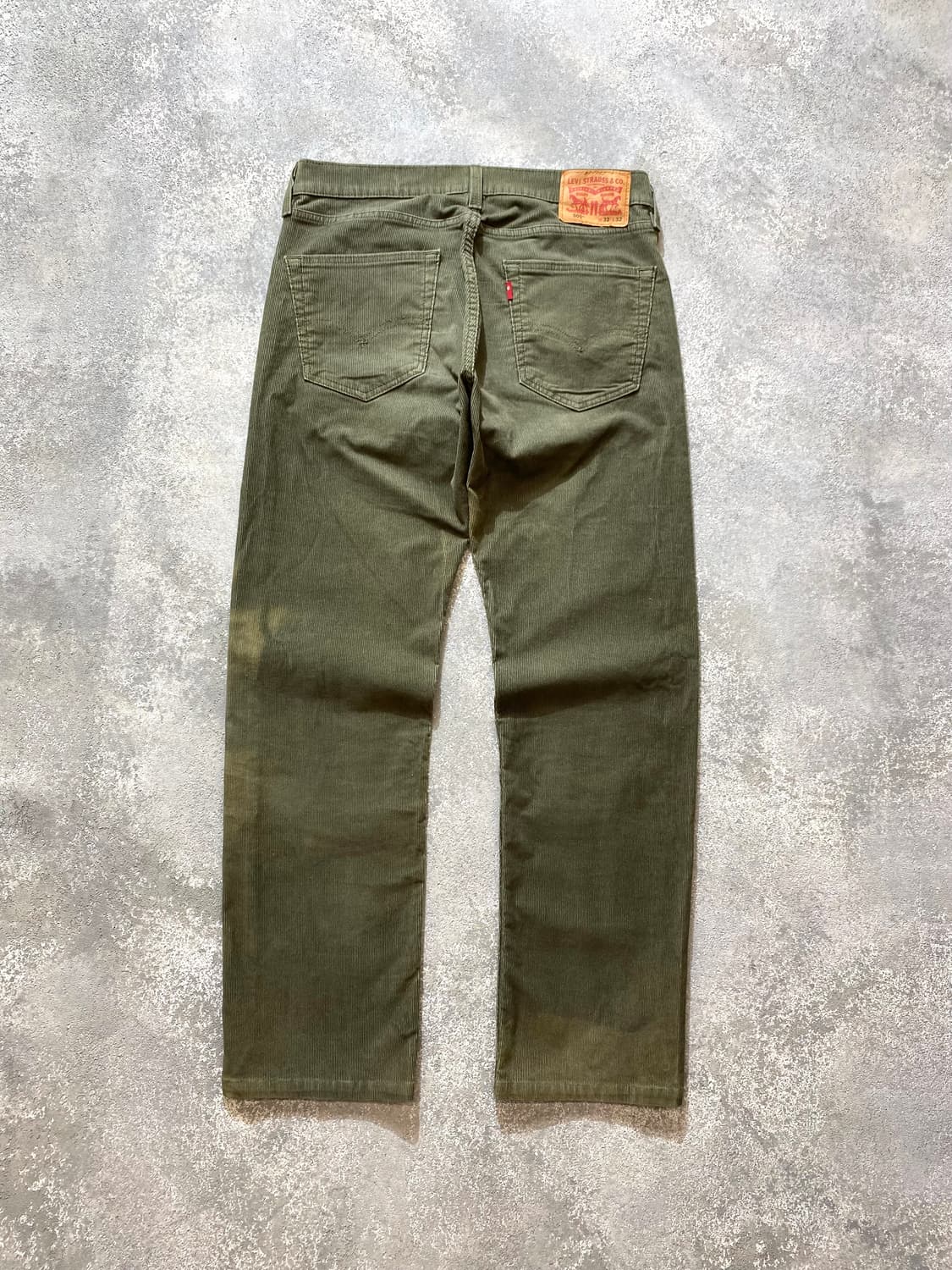 [32] Levi's 505 리바이스 페이디드 그린 코듀로이 팬츠 상품이미지5