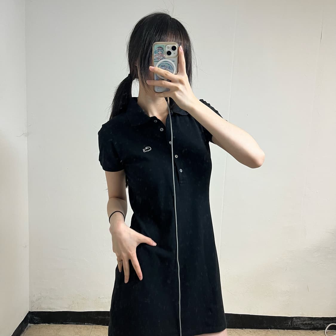 Lacoste Black Collar Dress 상품이미지2