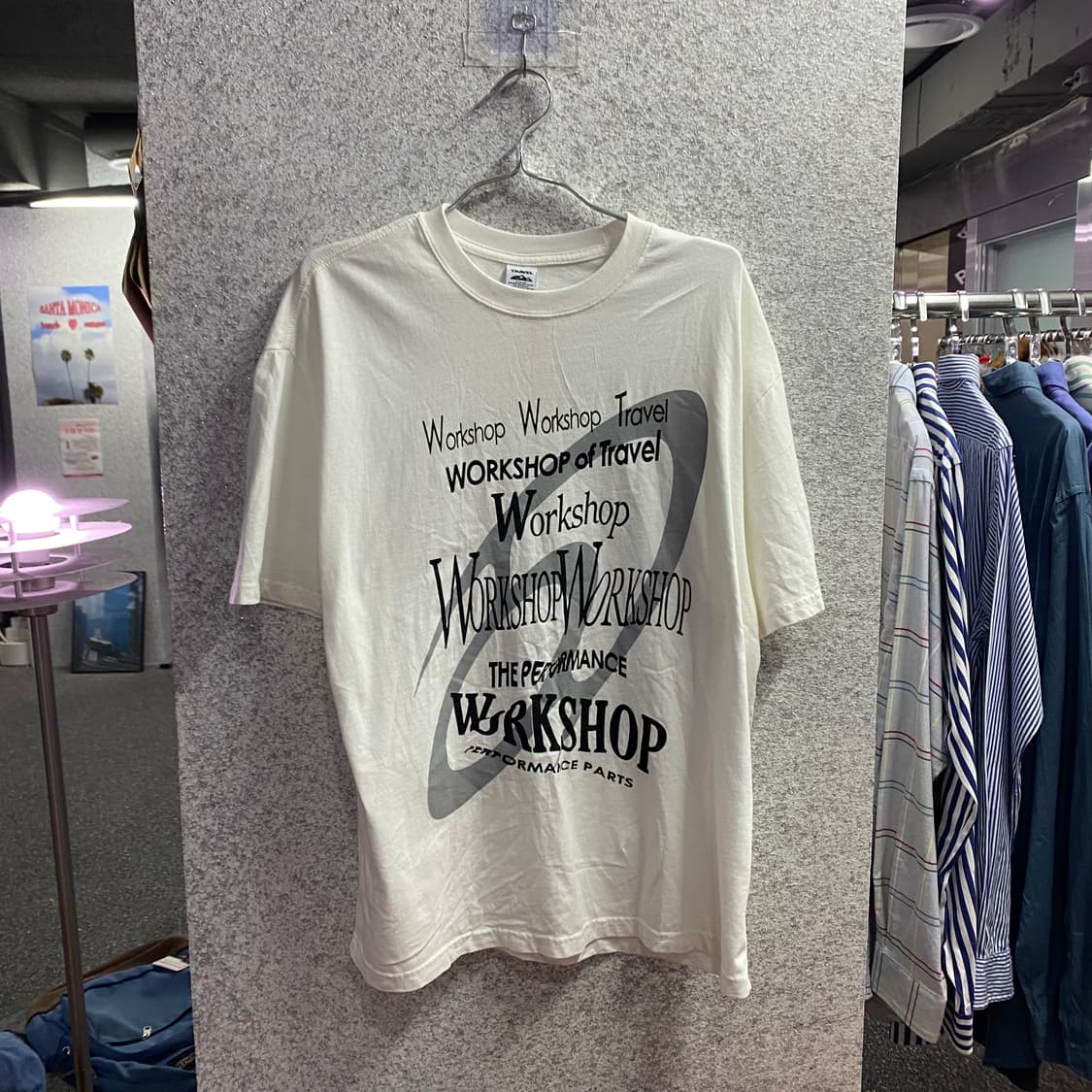 트래블 워크샵 폰트 그래픽 반팔 티셔츠 B4617 상품이미지2