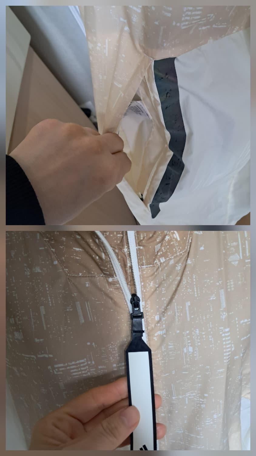 아디다스 Parley 패커블 남성 바람막이 점퍼 자켓 L(루즈핏) 상품이미지10