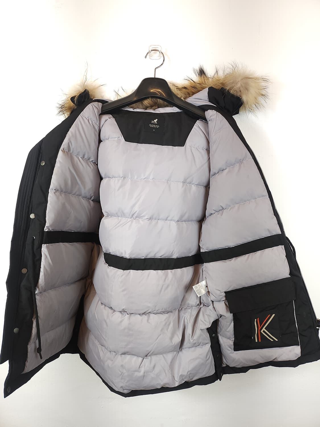 캉골 블랙 덕다운 패딩 블랙  95-100 M 상품이미지7