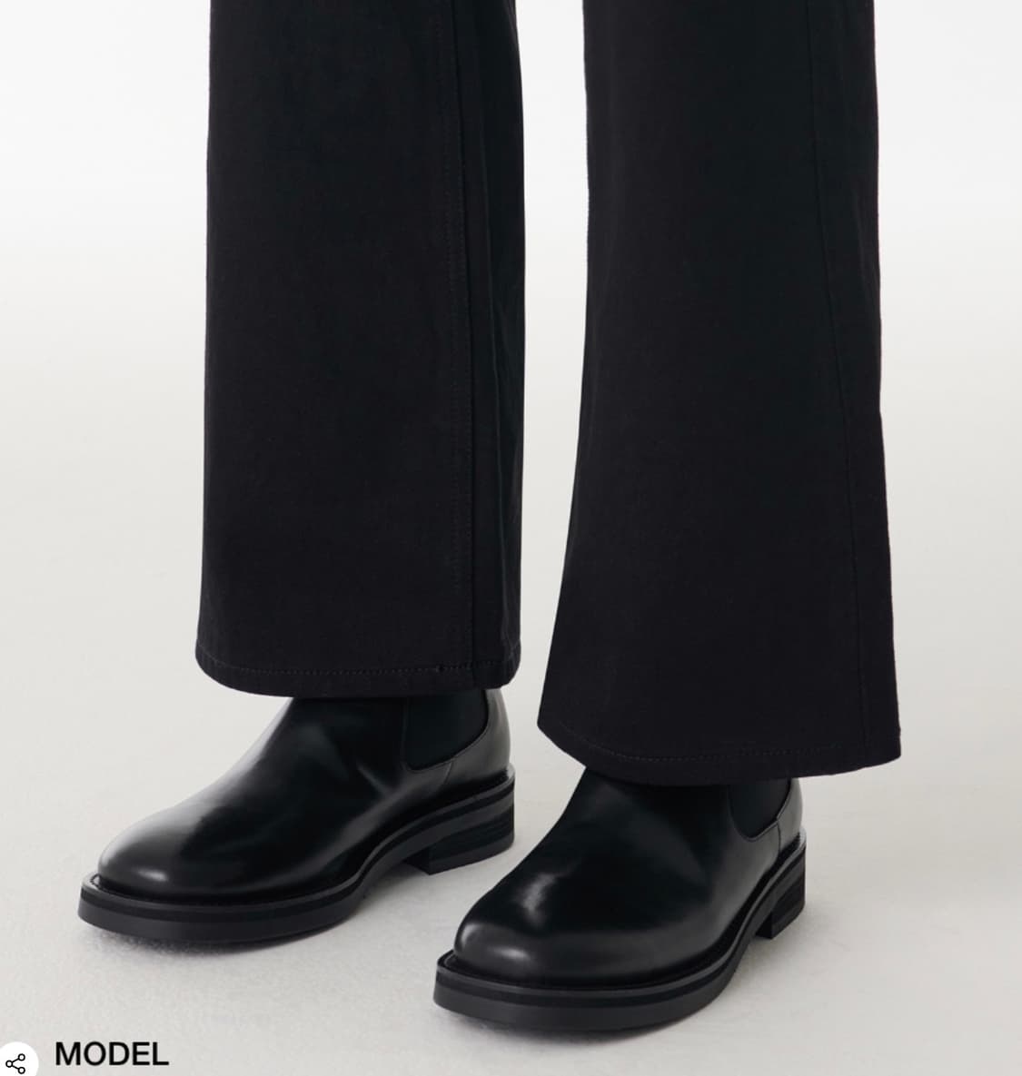 무신사 라운드 스퀘어 로우컷 첼시부츠 상품이미지6