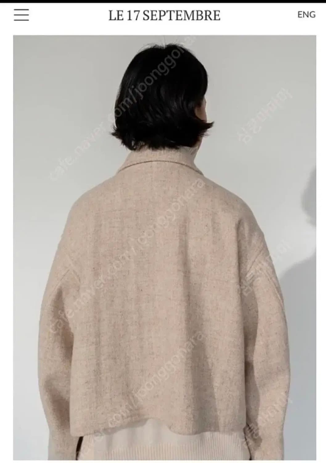 르셉템버 해리스트위드 울자켓 상품이미지3