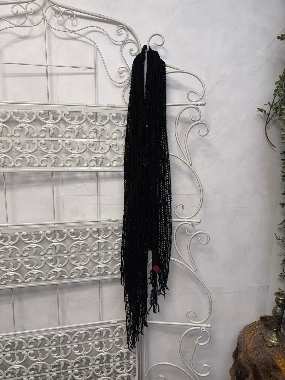 Louis Quatorze blue spangle net muffler 상품이미지3