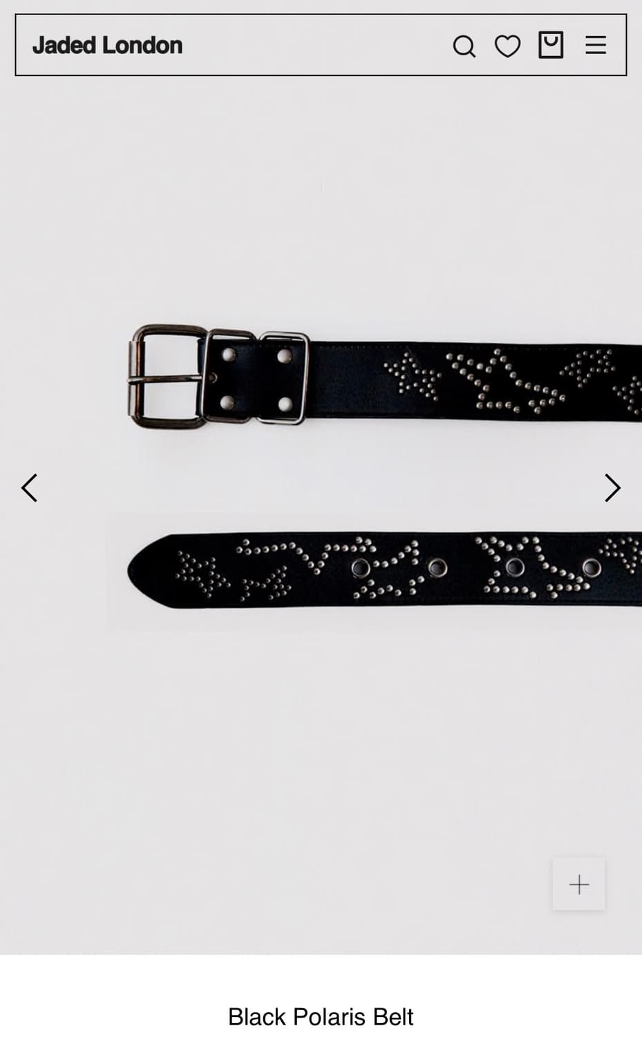 Jaded London Black Polaris Belt 상품이미지1