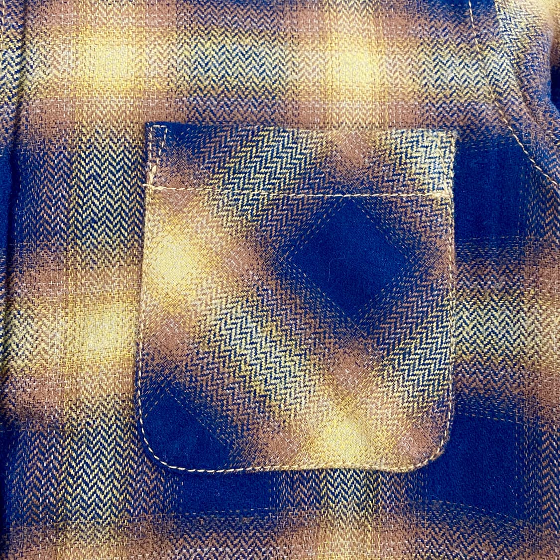 컬러 Kolor 재팬 15 a/w 포켓 체크 플란넬 셔츠 (100) 상품이미지3