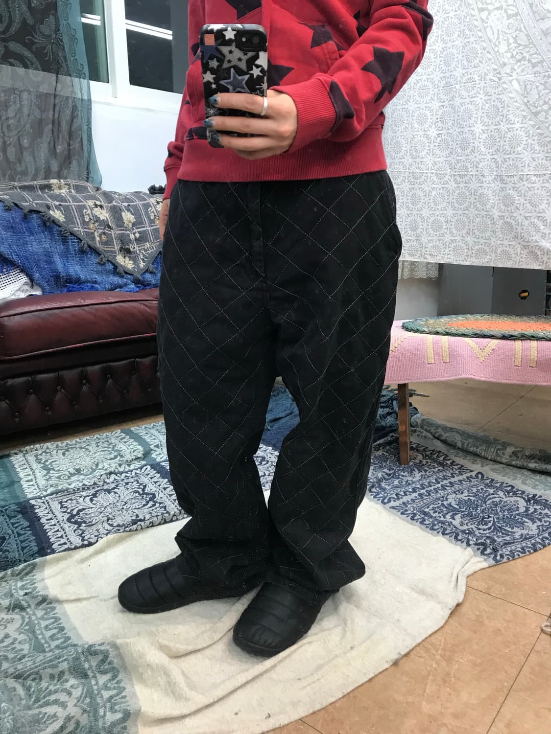 예스아이씨 스트릿 와플 스티치 코튼팬츠  상품이미지2