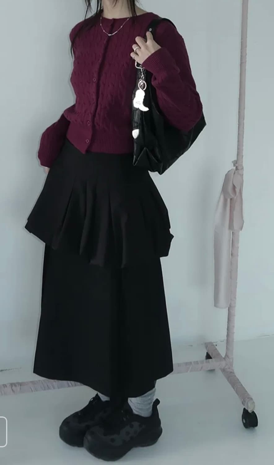 송이송이×야세 플랫폼 도트 스니커즈 상품이미지5