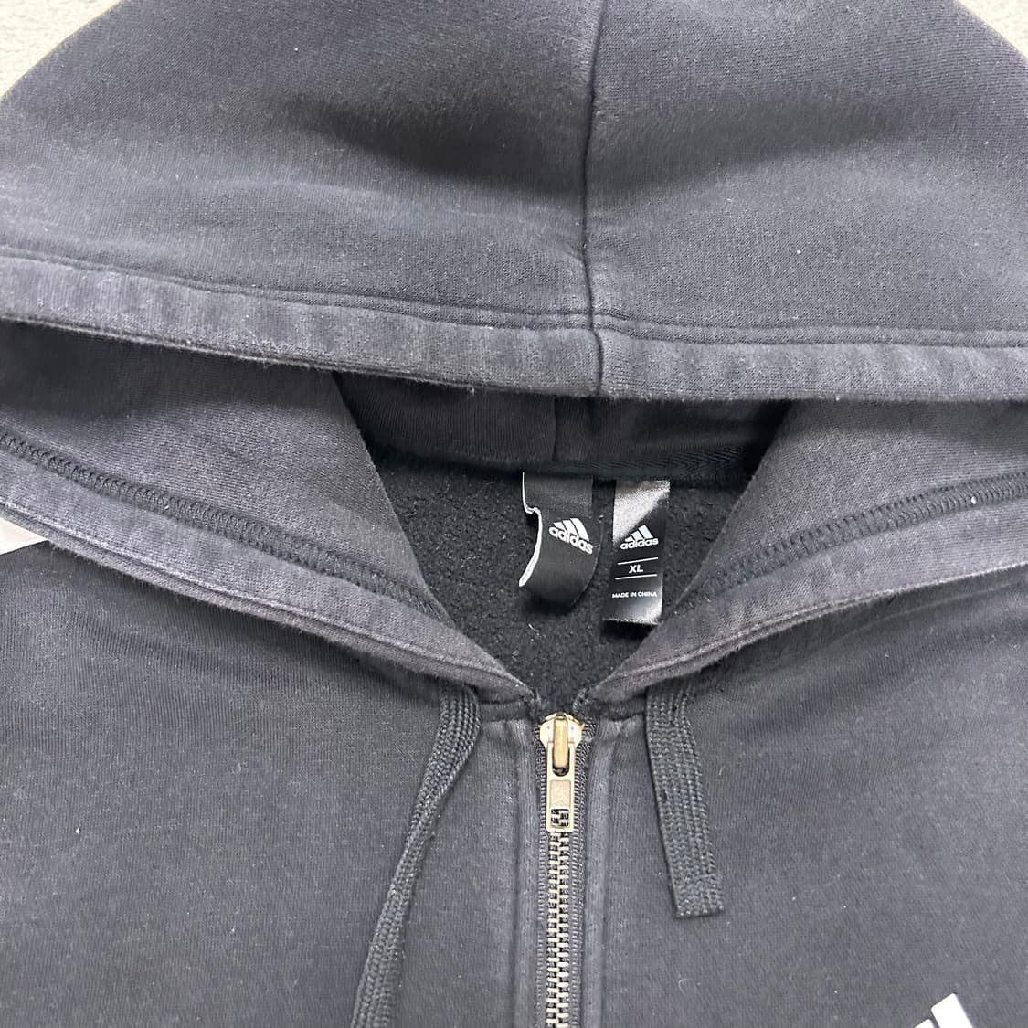 Adidas Black Hood Zip-up 상품이미지6