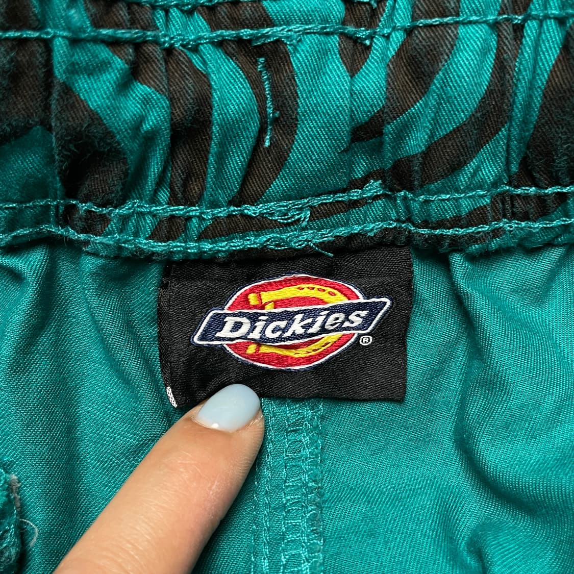 DICKIES 디키즈 빈티지 지브라패턴 밴딩 하프팬츠 A01124 상품이미지7