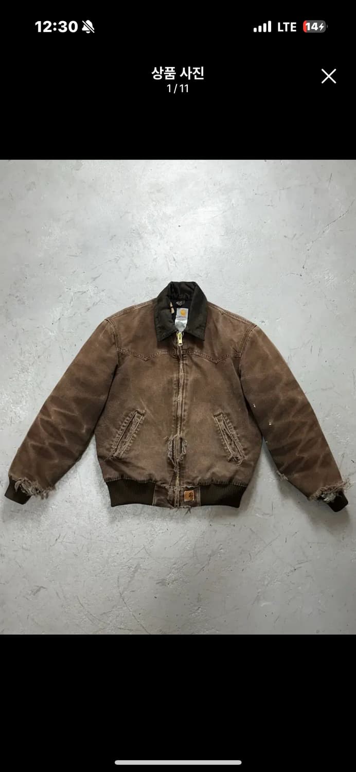 [M] 00's OG 칼하트 J14 산타페 자켓 칼하트 DKB 디트로이트 상품이미지1