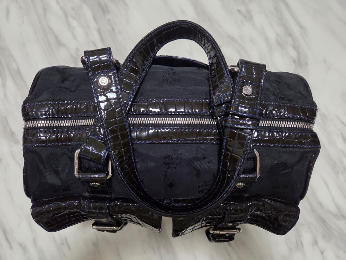 MCM 나일론 페이턴트 토트백 상품이미지2