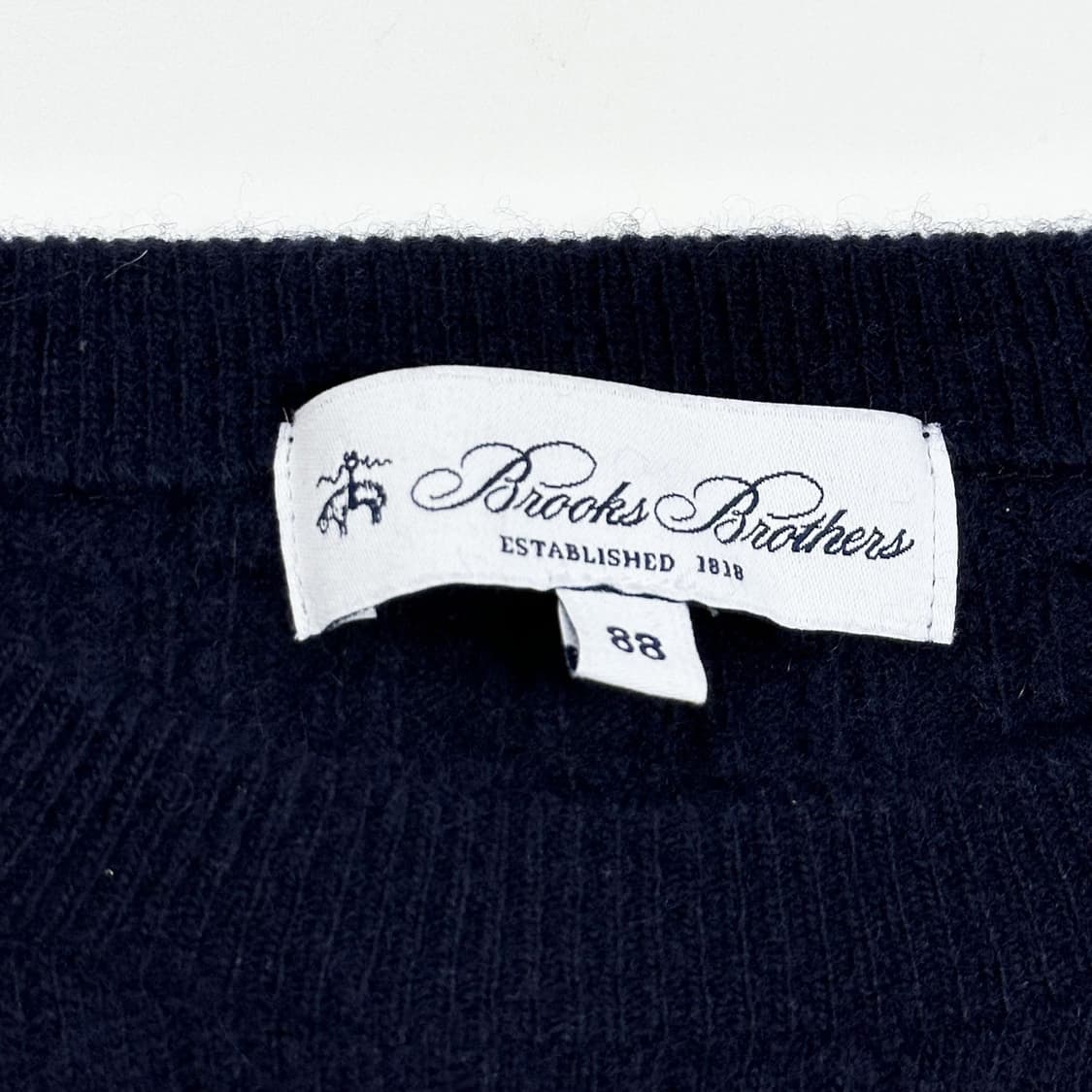 브룩스브라더스 클래식 네이비 캐시미어 니트 (M) 상품이미지4