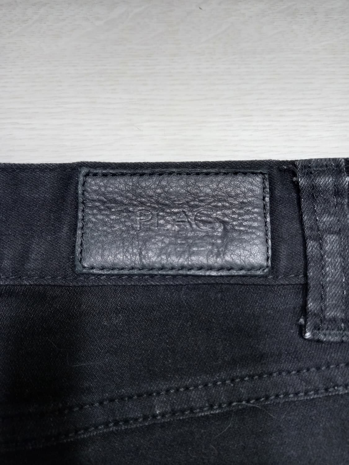 32 PLAC Kurz 스판 슬림일자진 블랙 찢청 32-258 상품이미지5