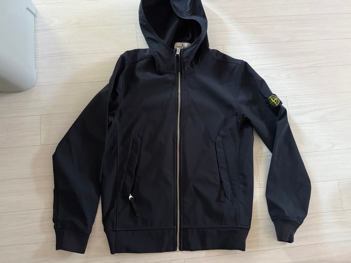 스톤아일랜드 소프트쉘 후드 바람막이 집업 자켓 12A 키즈 새상품급 상품이미지1