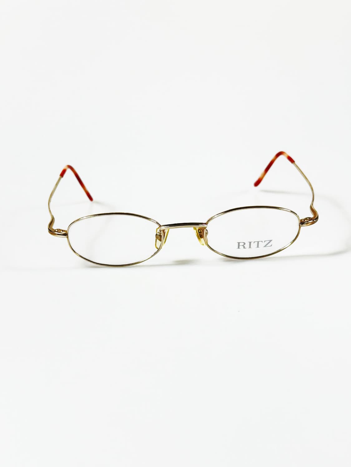 RITZ 골드 슬림 오벌 메탈 프레임 빈티지 안경 상품이미지1
