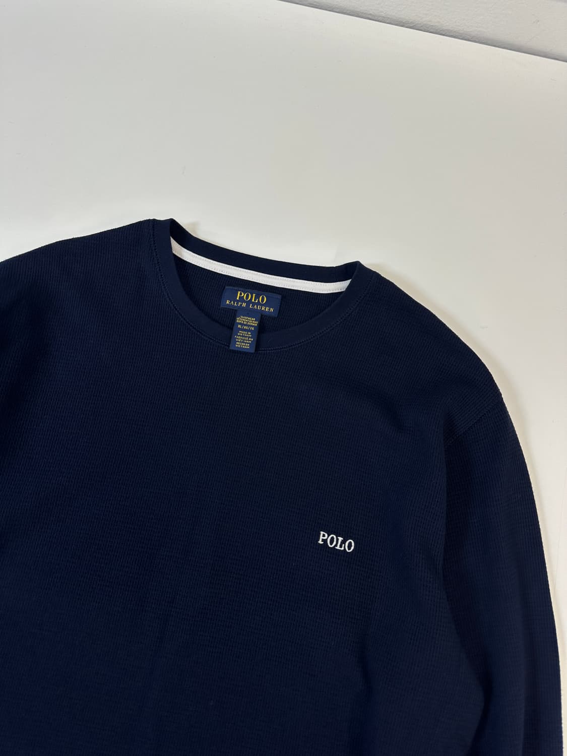 폴로 와플 롱슬리브 신형 xl 상품이미지2