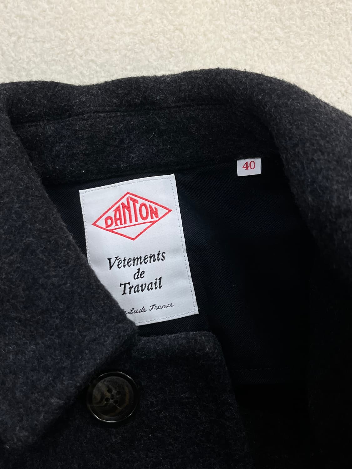 단톤 미디 울 코트 다크 그레이 상품이미지7