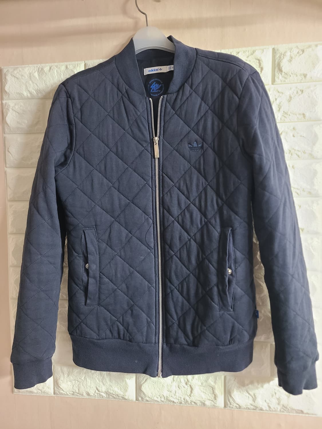 아디다스 네이비 퀼팅 봄버 자켓(55) 상품이미지7