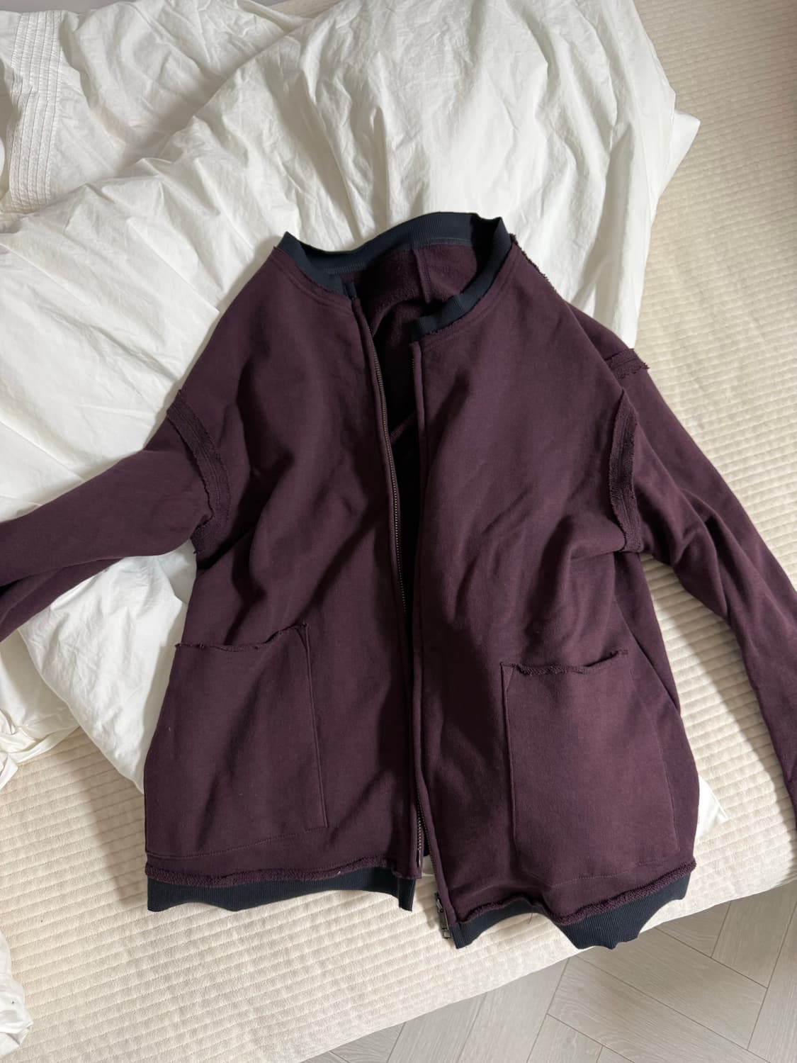 해칭룸 링거 가디건 퍼플 상품이미지3