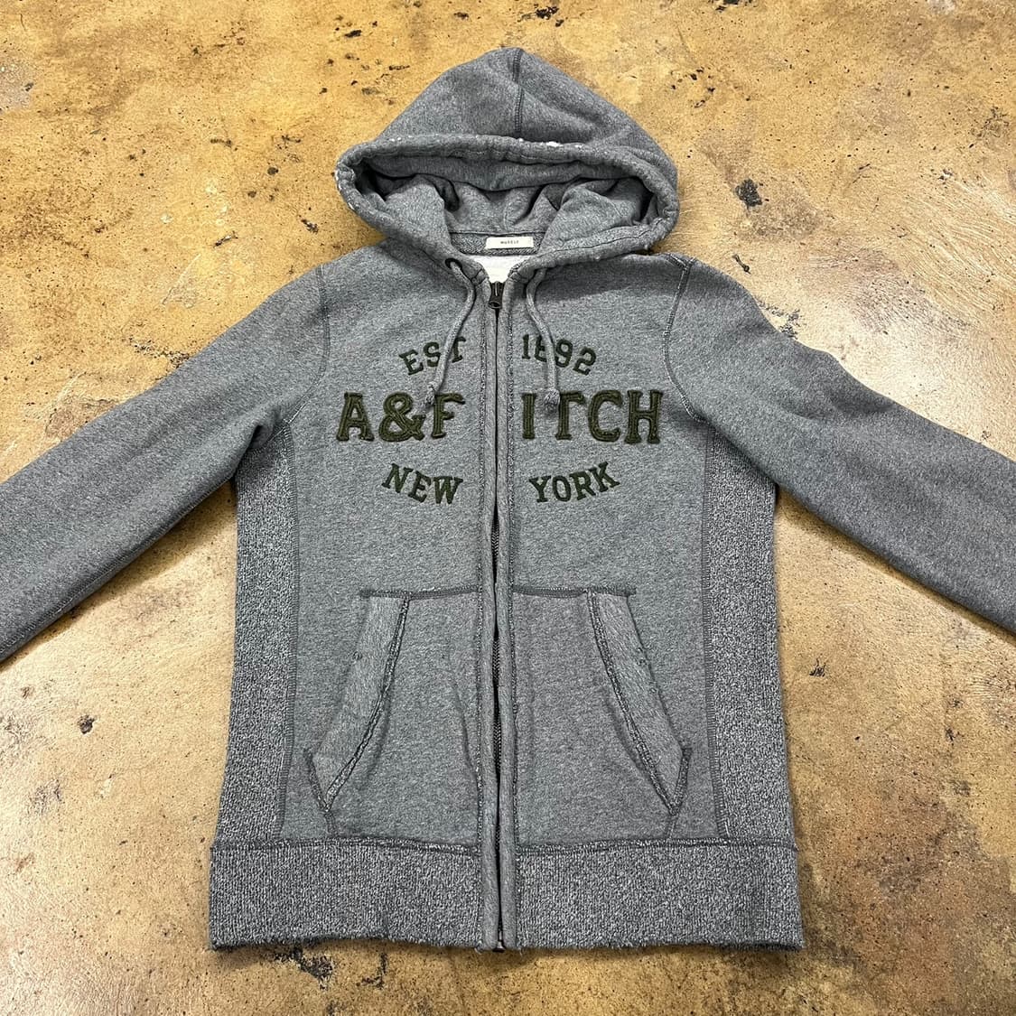 아베크롬비 그레이 카키 후드집업 상품이미지3