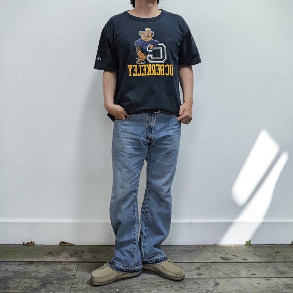 90S USA 챔피온 CAL 반팔티 XL M0282 상품이미지1