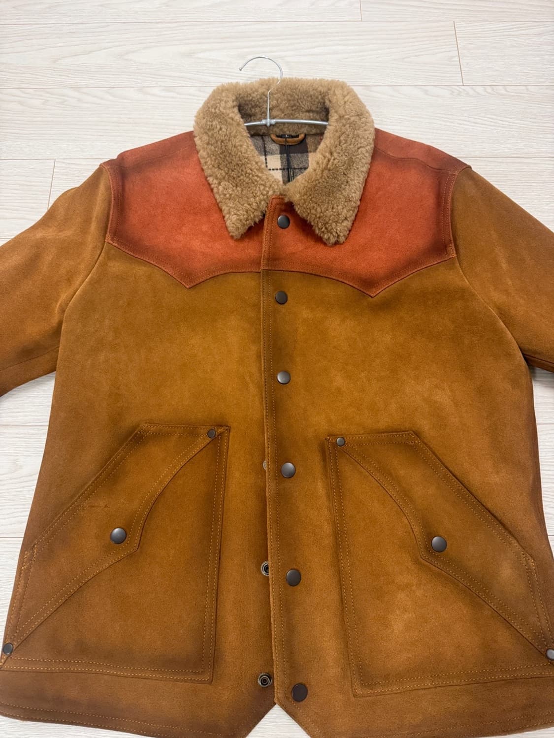 마스터레더 카우하이드 러프아웃 스웨이드 아메리칸 레트로 복각 가죽재킷 상품이미지1