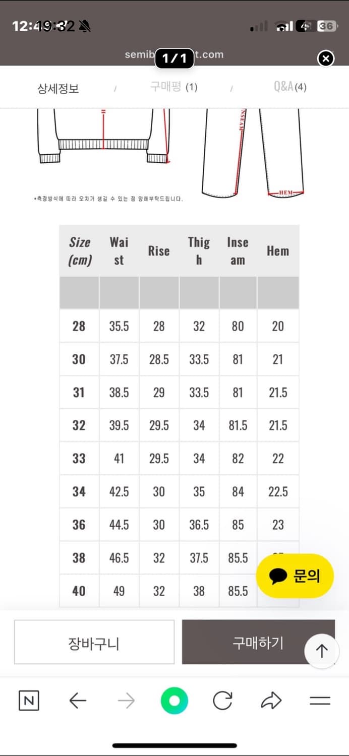 트로피클로딩 1606 더블니 31사이즈 상품이미지6
