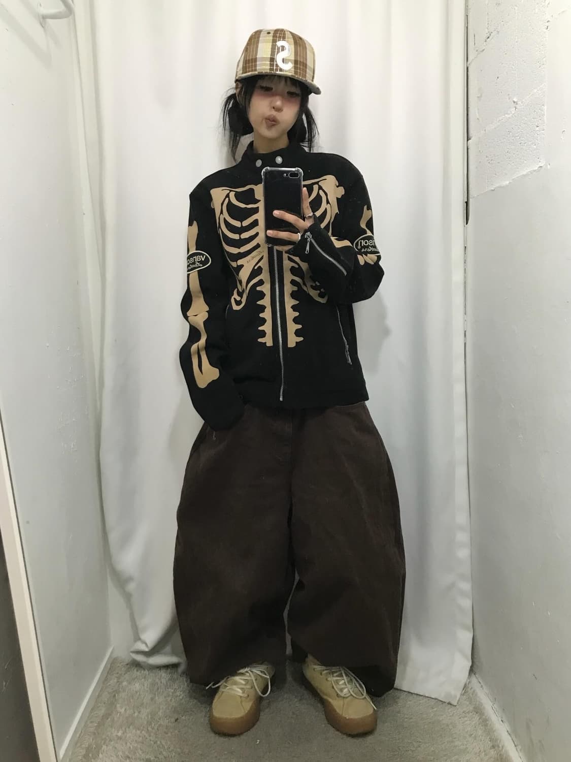 Vanson Skeleton Bone Cotton Rider JK 상품이미지4