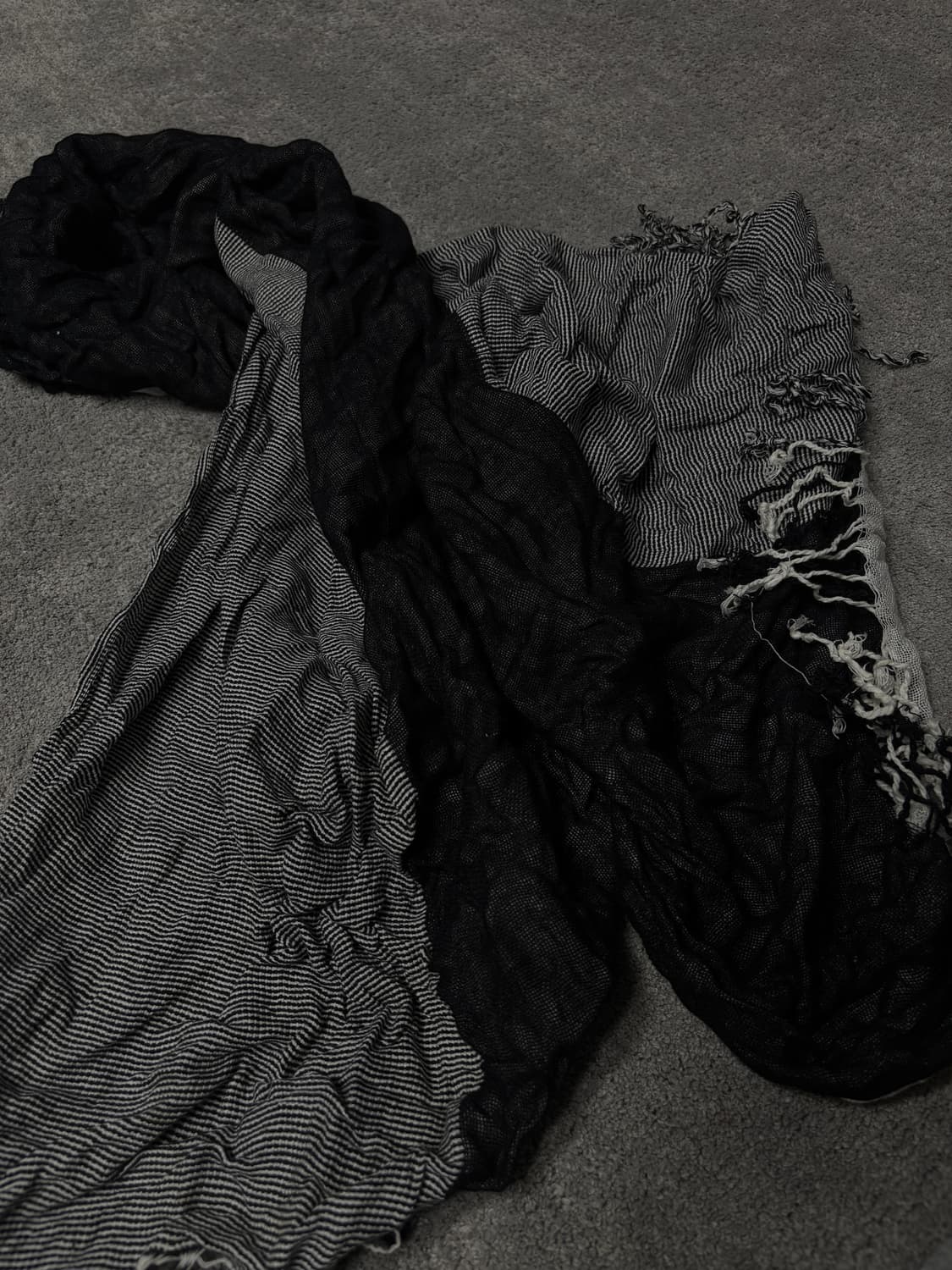 Vintage minimal grunge mood scarf 상품이미지3