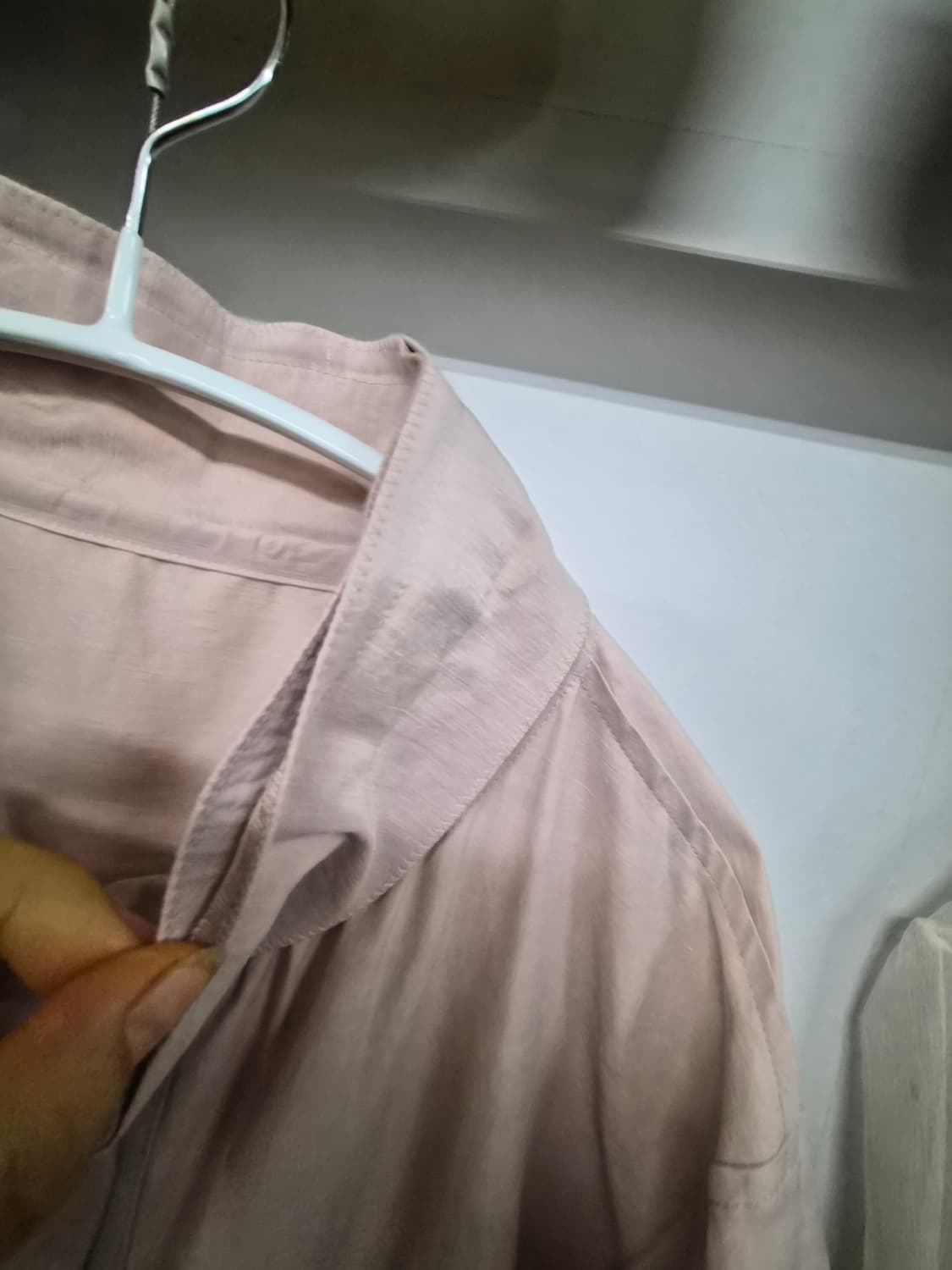 마인 린넨폴리 파우더 핑크 점퍼 상품이미지4