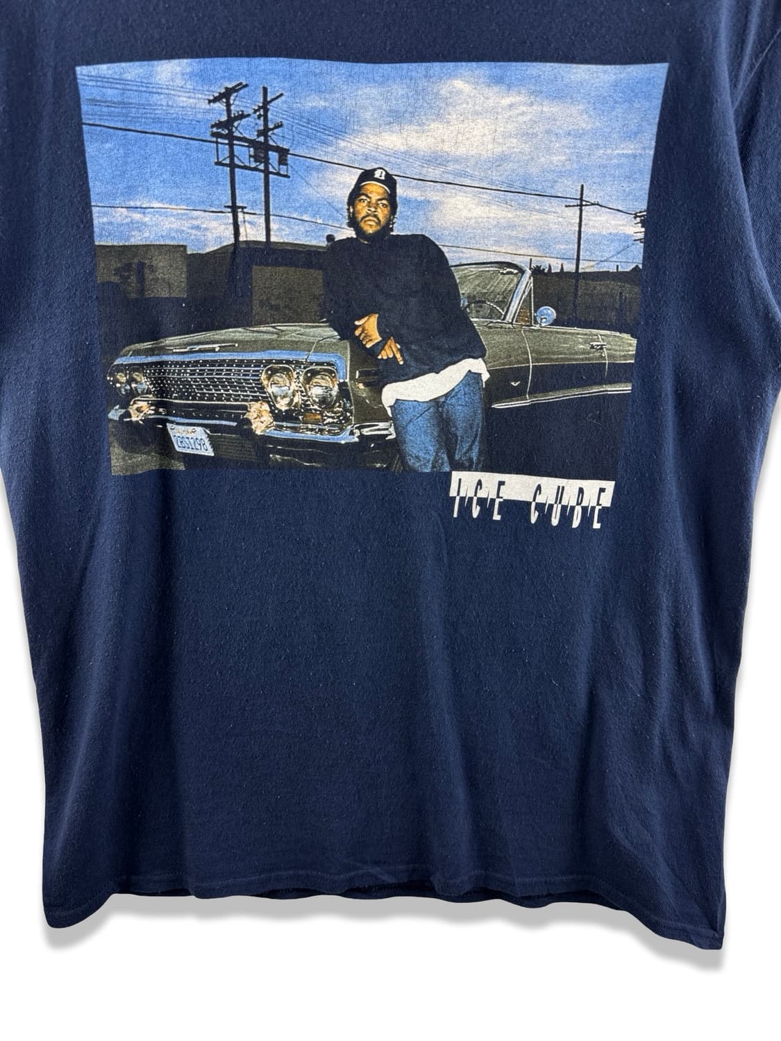 ICE CUBE 네이비 반팔 티셔츠3549 상품이미지4