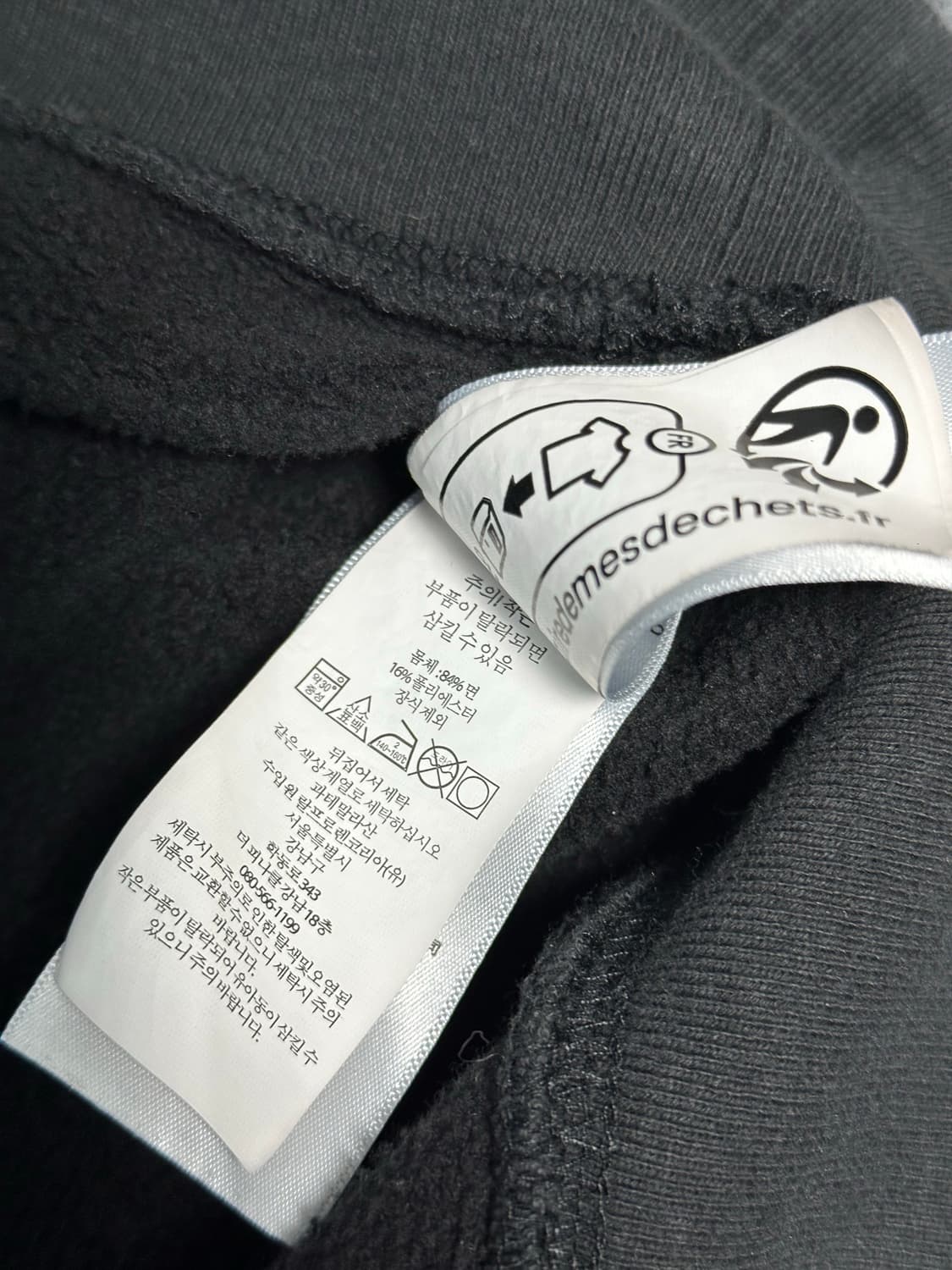 [정품] 폴로 랄프 로렌 기모 맨투맨 (블랙/레드포니) - M사이즈 상품이미지3