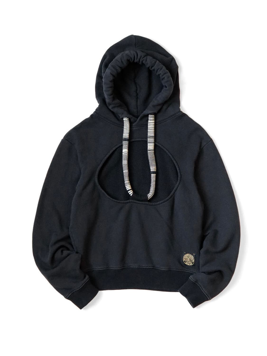 캐피탈 30 플리스 컷아웃 드래곤 후드 스웨트셔츠 블랙 상품이미지1