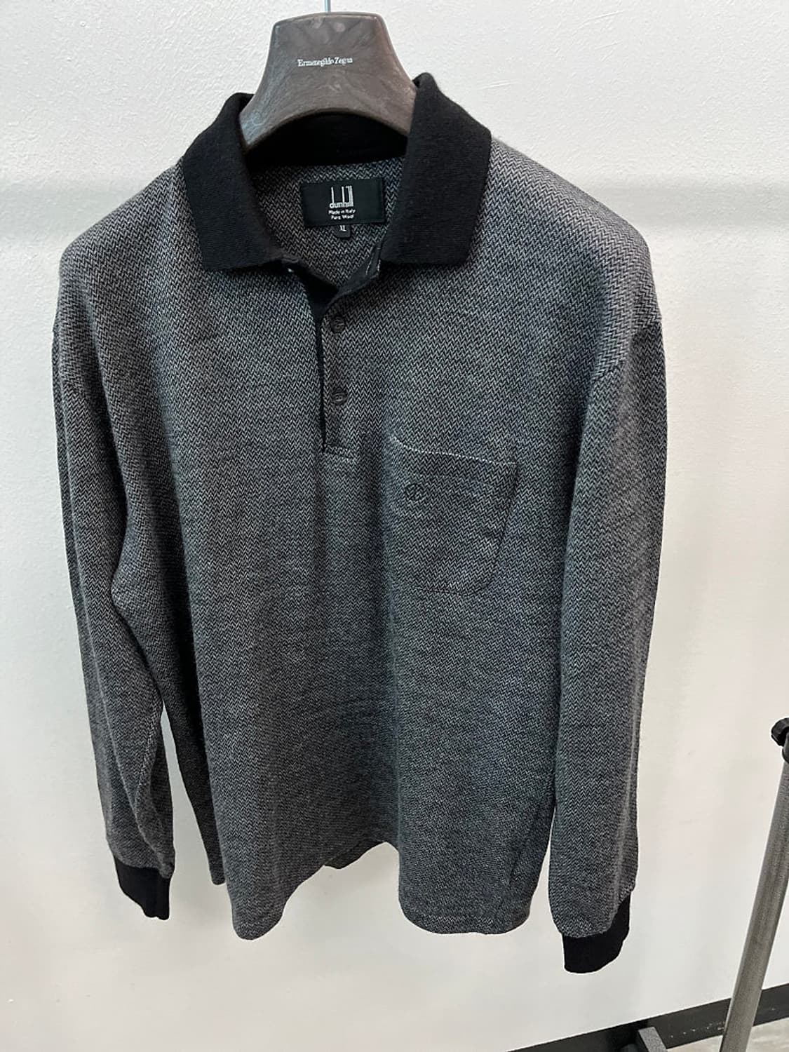 105) 던힐 이태리 헤링본 카라티  상품이미지4